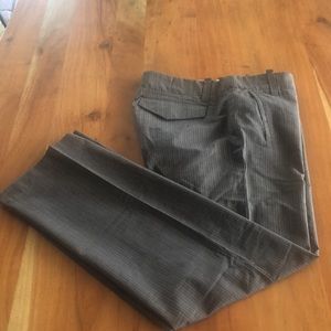 D&G Dolce & Gabbana 100%‎ Cotton Pinstripe Button Fly Pants Sz 34- Like New